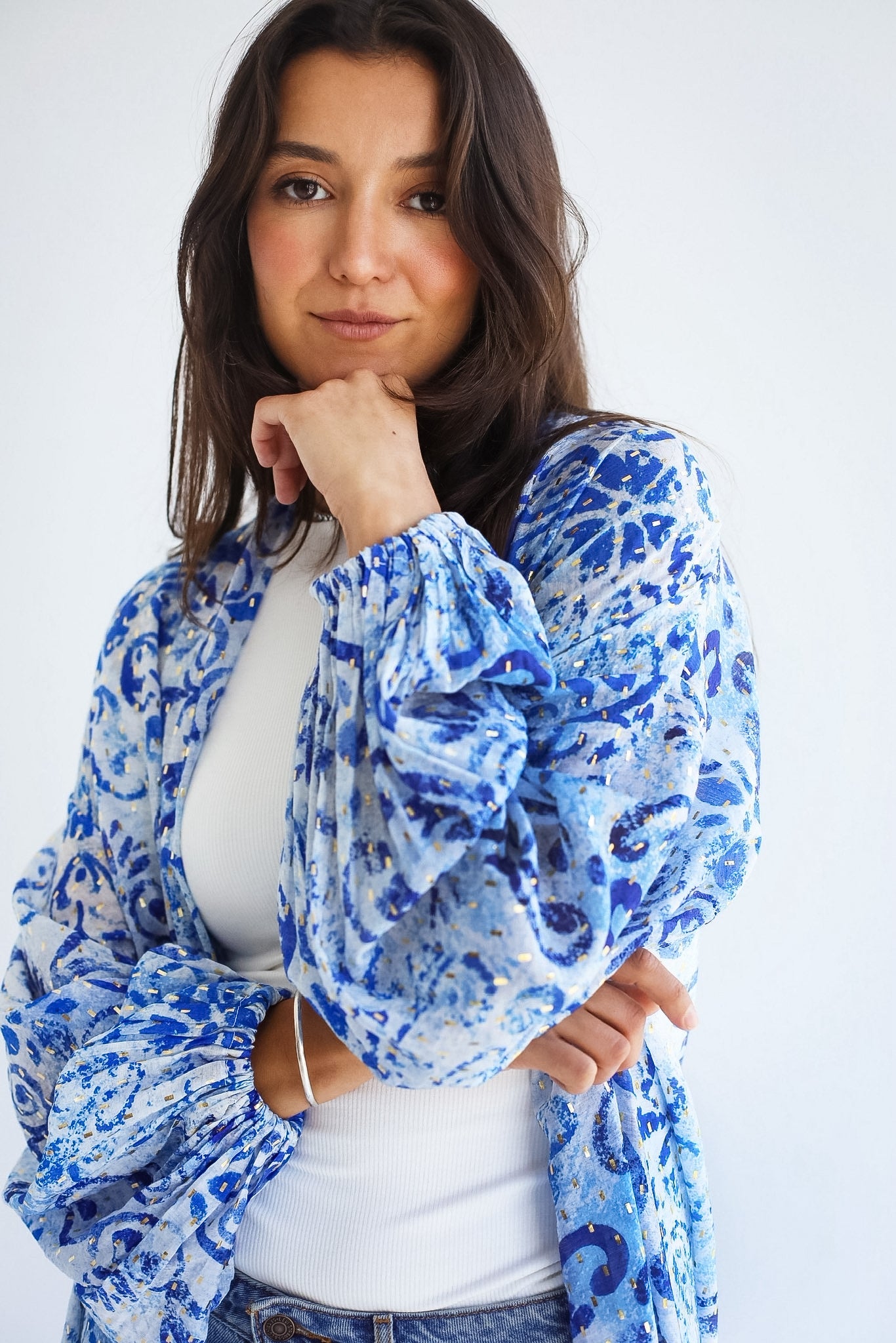 Seaside Kimono- Blue