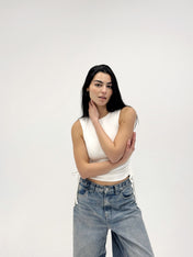 Adjustable Tank Top White - Adults