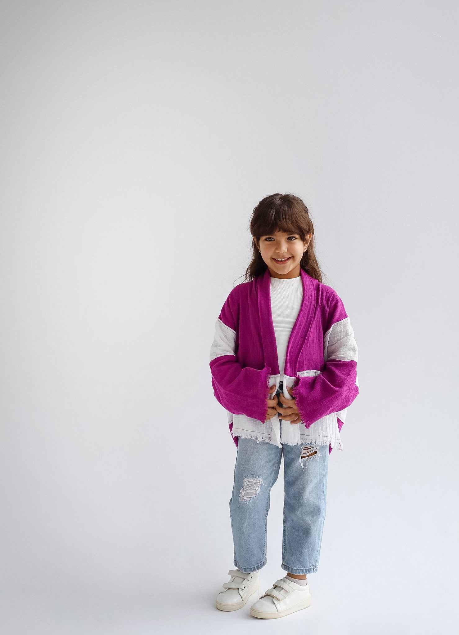 The Nexa Kimono Magenta - Kids