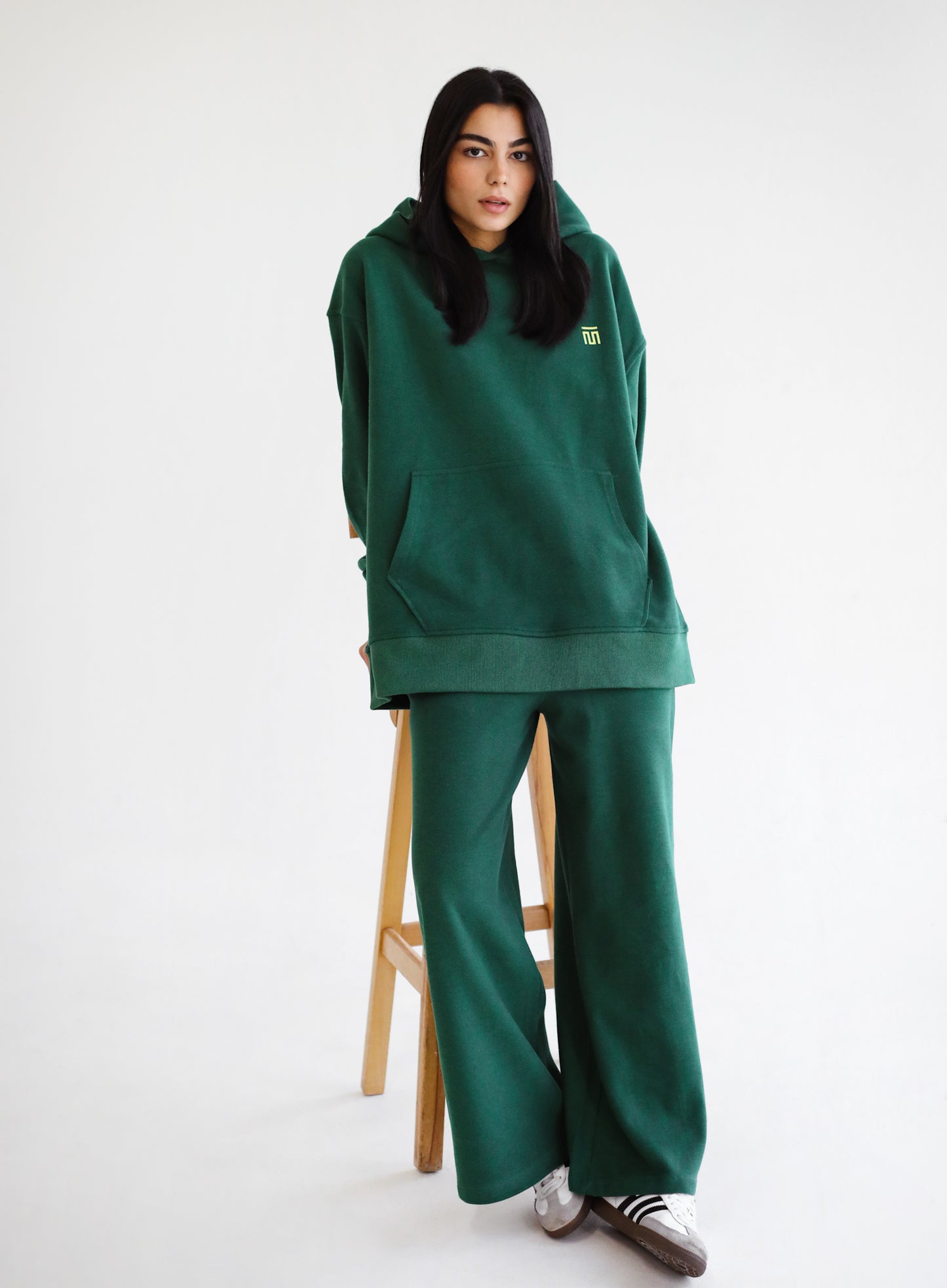 Timeless Hooded Set Green - Adults