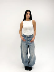 Adjustable Gilded Tank Top White - Adults