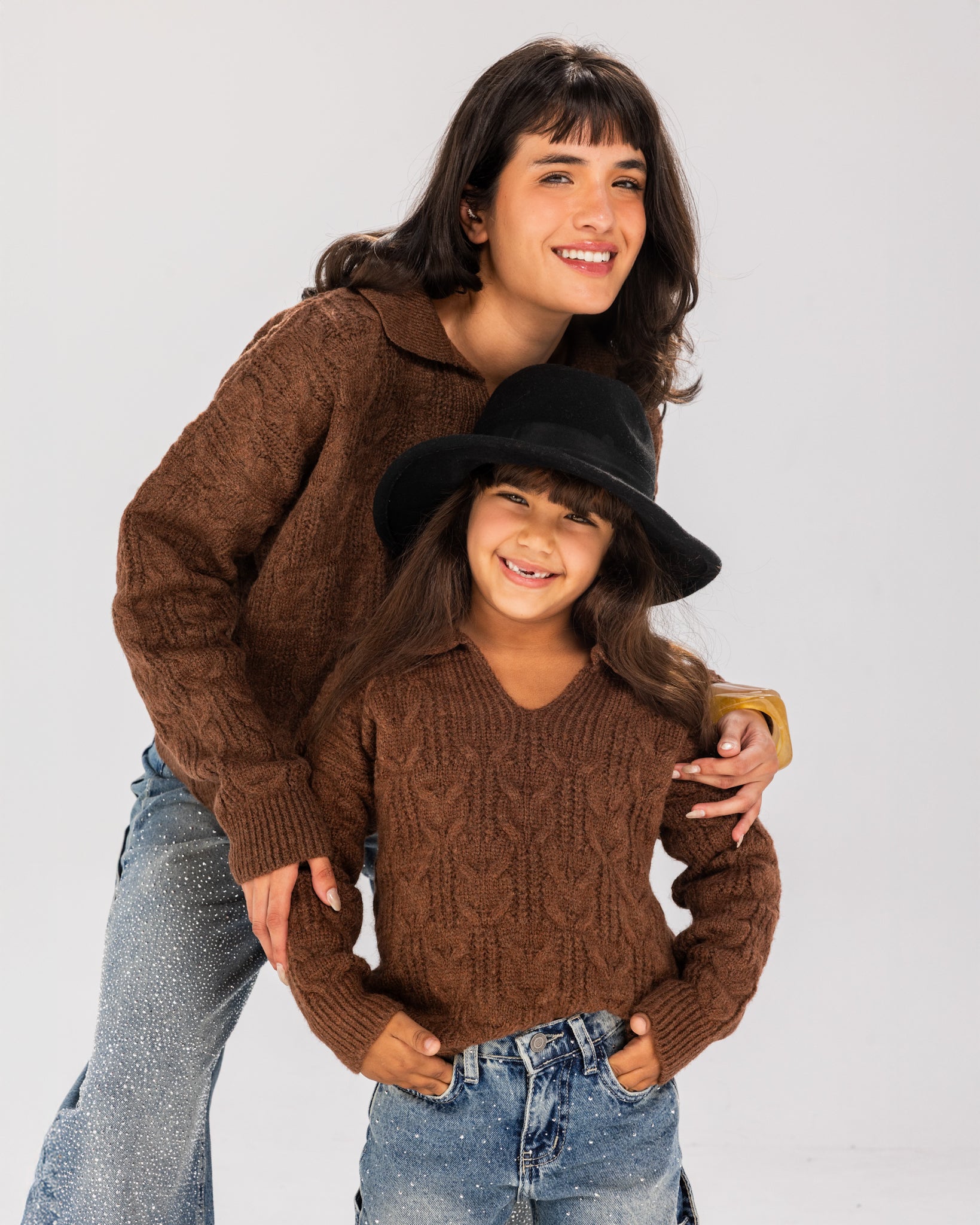 Cable Sweater Brown - Kids