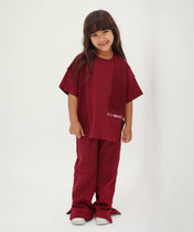 Flip-Side Burgundy Set - Kids