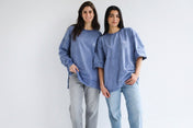 Basic Washed Blue T-Shirt - Adults