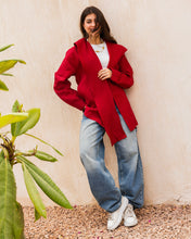 Amulet Linen Cardigan - Ruby