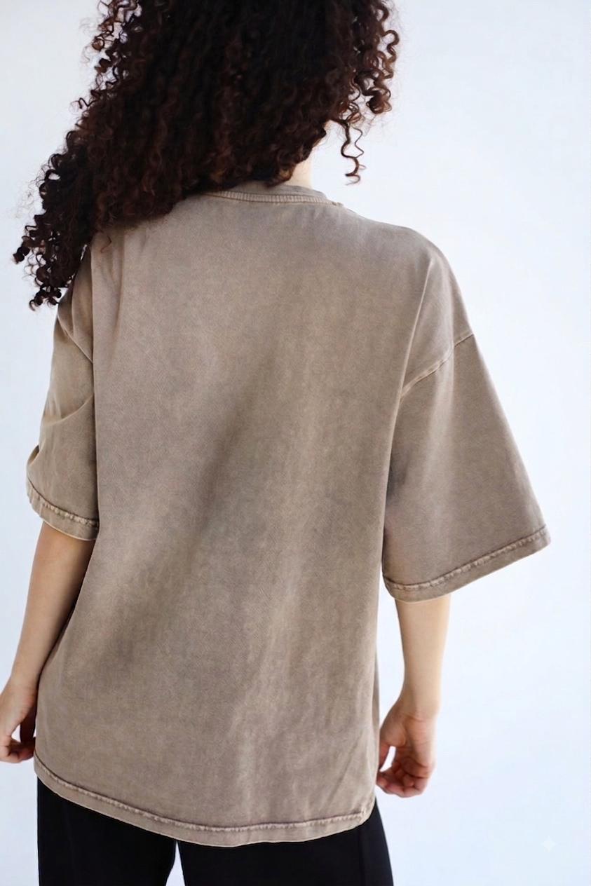 Basic Washed Cafe T-Shirt - Adults