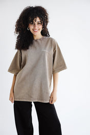 Basic Washed Cafe T-Shirt - Adults