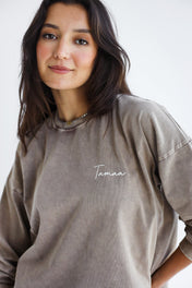 Basic Washed Cafe T-Shirt - Adults