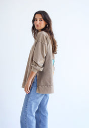 Basic Washed Cafe T-Shirt - Adults