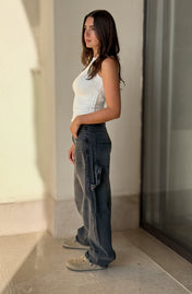 Baggy Denim Pants Black - Adults