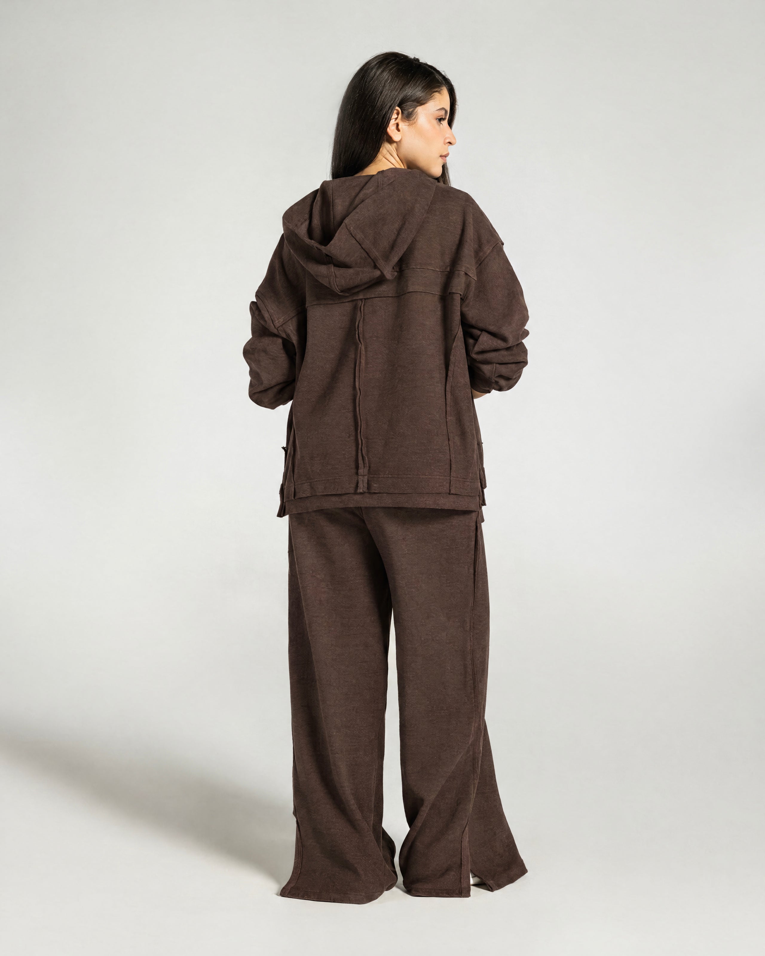The Essential Half-Zip Set Brown - Adults