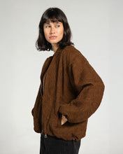 Threaded Motif Suede Jacket Brown - Adults